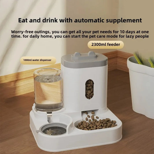 Cat Dog Automatic Feeder Food Bowl